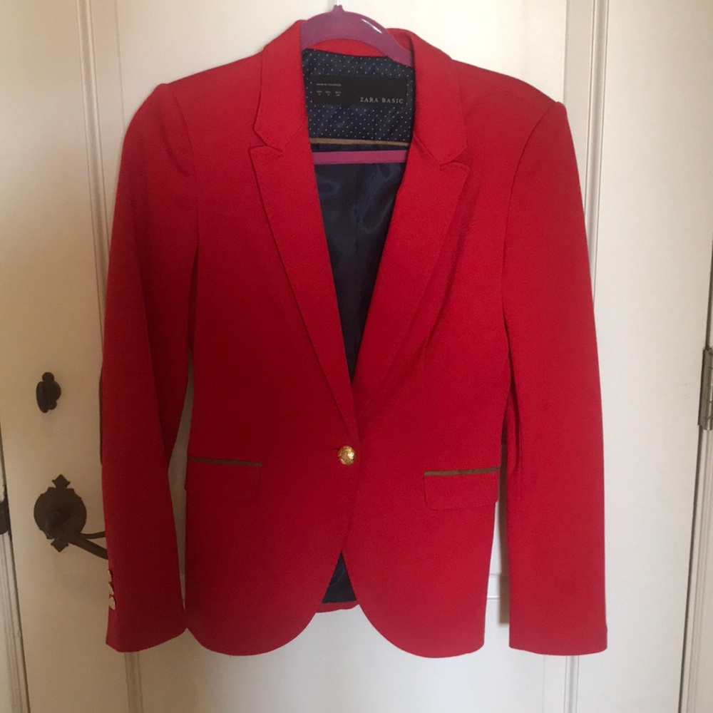 Red Zara Blazer